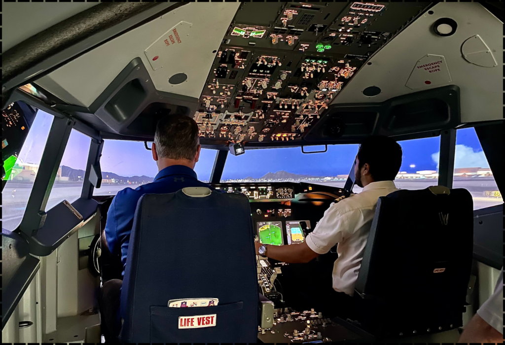 Realistic Boeing 737 commercial airliner simulator experience for adults